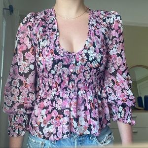 Zara floral top